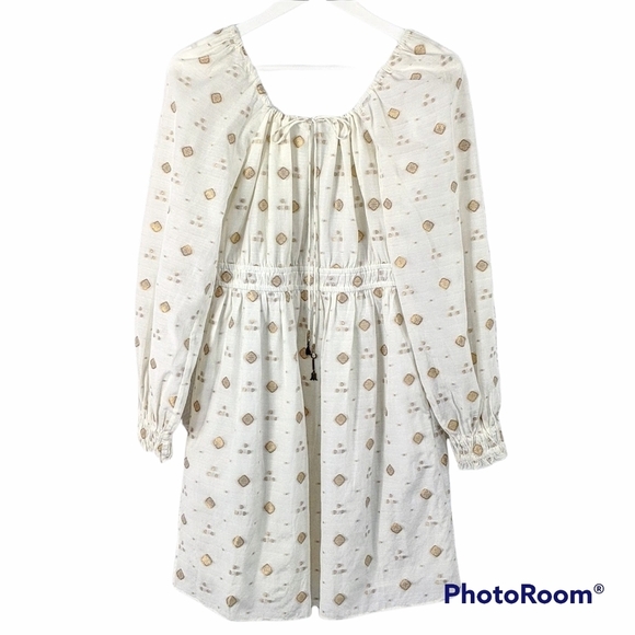 Joie Mianda Woven Long Sleeve Cotton Blend Dress - Picture 1 of 8